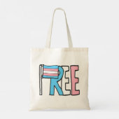 Vlag voor gratis transactierechten tote bag (Achterkant)