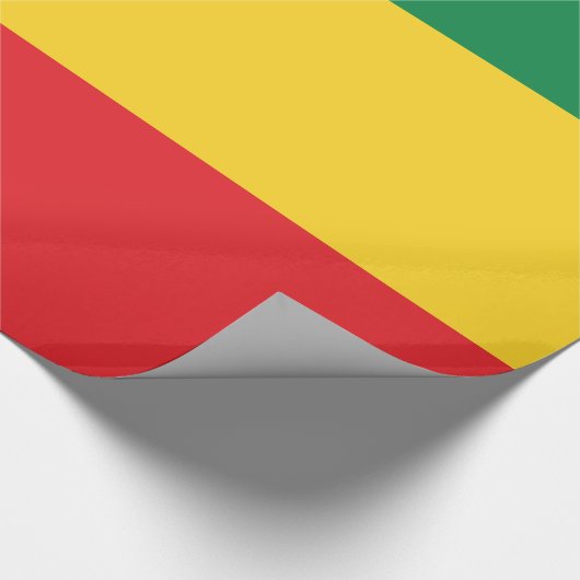 Vlag voor groene, goudkleurige en rode kleuren cadeaupapier (Hoek)