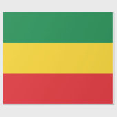 Vlag voor groene, goudkleurige en rode kleuren cadeaupapier (Vlak)