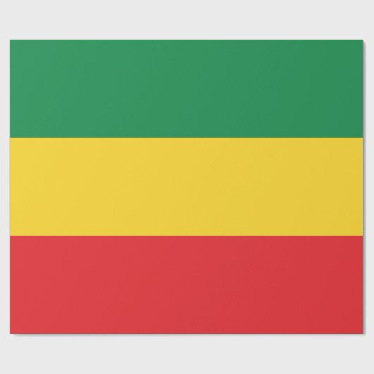 Vlag voor groene, goudkleurige en rode kleuren cadeaupapier (Vlak)