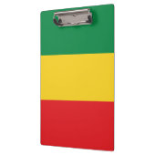 Vlag voor groene, goudkleurige en rode kleuren klembord (Links)