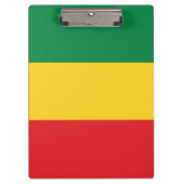 Vlag voor groene, goudkleurige en rode kleuren klembord (Voorkant)