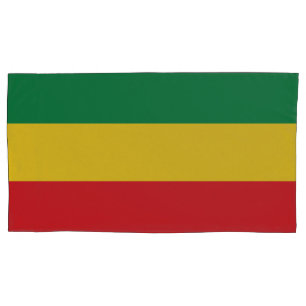 Vlag voor groene, goudkleurige en rode kleuren kussensloop