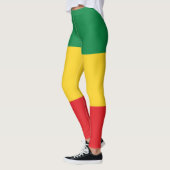 Vlag voor groene, goudkleurige en rode kleuren leggings (Links)