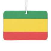 Vlag voor groene, goudkleurige en rode kleuren luchtverfrisser (Achterkant)