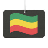 Vlag voor groene, goudkleurige en rode kleuren luchtverfrisser (Voorkant)