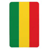 Vlag voor groene, goudkleurige en rode kleuren magneet (Verticaal)