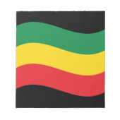 Vlag voor groene, goudkleurige en rode kleuren notitieblok (Voorkant)