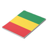 Vlag voor groene, goudkleurige en rode kleuren notitieblok (Linkerzijde)