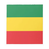 Vlag voor groene, goudkleurige en rode kleuren notitieblok (Voorkant)