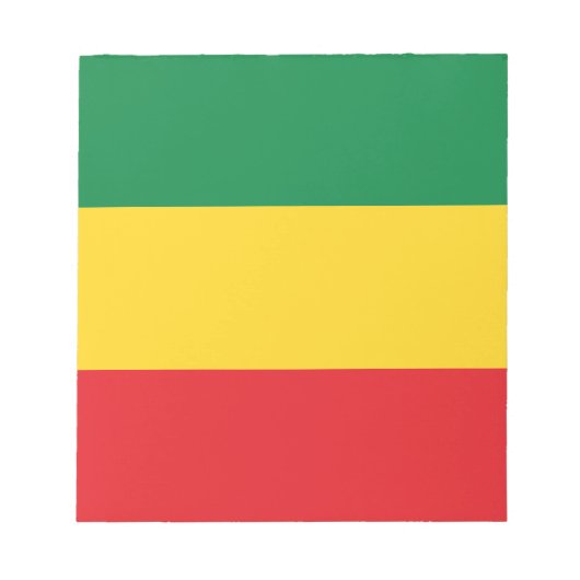 Vlag voor groene, goudkleurige en rode kleuren notitieblok (Voorkant)