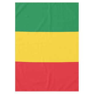 Vlag voor groene, goudkleurige en rode kleuren tafelkleed
