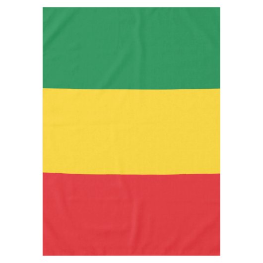 Vlag voor groene, goudkleurige en rode kleuren tafelkleed (Voorkant)