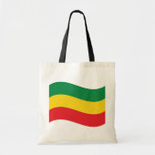 Vlag voor groene, goudkleurige en rode kleuren tote bag (Voorkant)