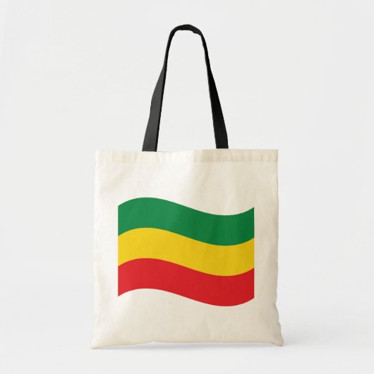 Vlag voor groene, goudkleurige en rode kleuren tote bag (Voorkant)
