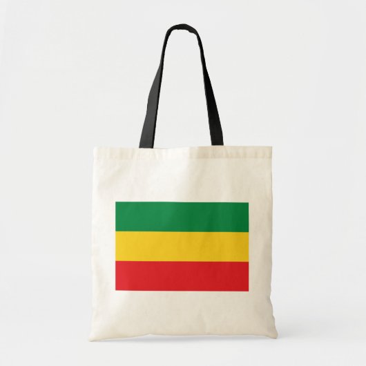 Vlag voor groene, goudkleurige en rode kleuren tote bag (Voorkant)