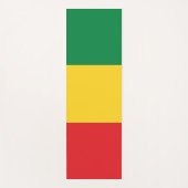 Vlag voor groene, goudkleurige en rode kleuren yogamat (Voorkant)