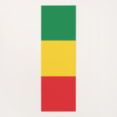 Vlag voor groene, goudkleurige en rode kleuren yogamat (Achterkant)