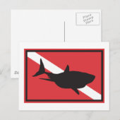 Vlag voor haaienduiking briefkaart (Voorkant / Achterkant)