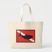 Vlag voor haaienduiking grote tote bag (Voorkant)