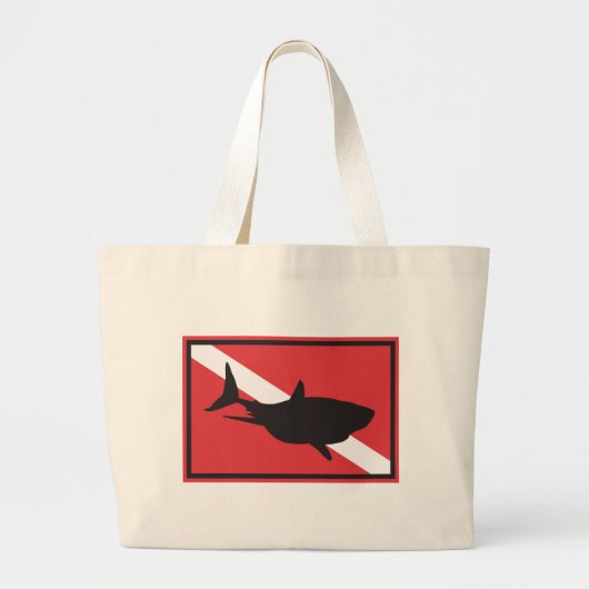 Vlag voor haaienduiking grote tote bag (Voorkant)