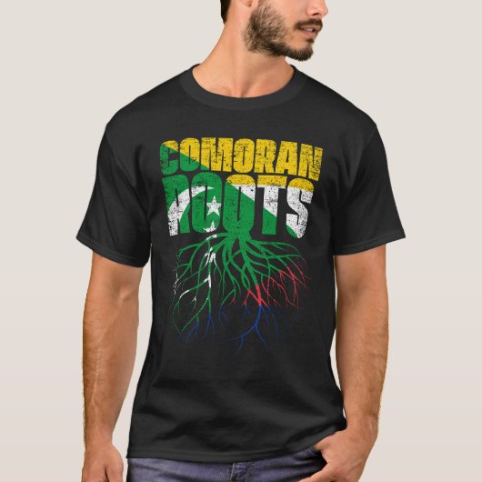 Vlag voor het erfgoed van de Comoren T-shirt (Voorkant)