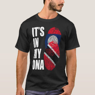 Vlag voor het erfgoed van Laos en Trinidadian Mix T-shirt