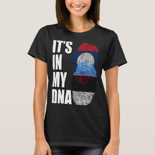 Vlag voor het Ests en het Ests Mix DNA-erfgoed T-shirt