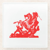 Vlag voor kinderen van Gaspard - Glazen Onderzette Glazen Onderzetter (Voorkant)