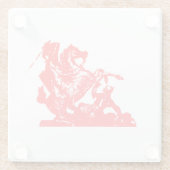 Vlag voor kinderen van Gaspard - Glazen Onderzette Glazen Onderzetter (Achterkant)