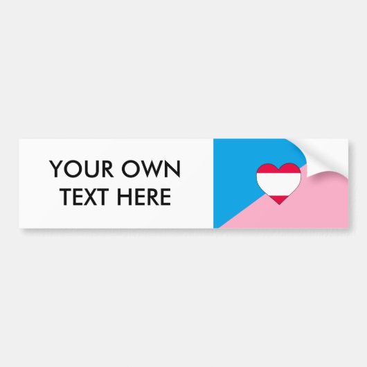 VLAG VOOR LEEFTIJDSPEL TROTS BUMPERSTICKER (Voorkant)