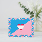VLAG VOOR LEEFTIJDSSPEL EN PRIDE BRIEFKAART (Staand voorkant)