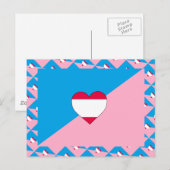 VLAG VOOR LEEFTIJDSSPEL EN PRIDE BRIEFKAART (Voorkant / Achterkant)