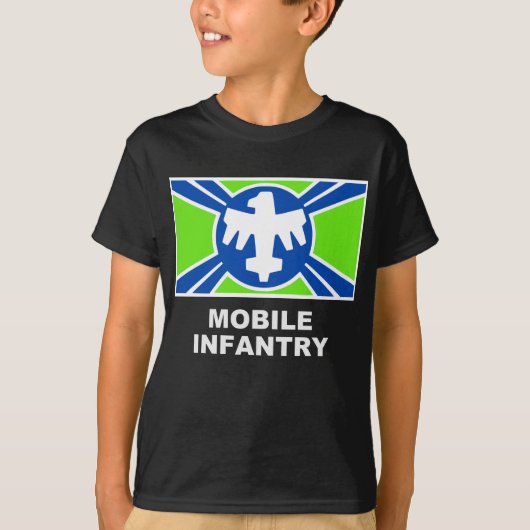 Vlag voor mobiele infanterie t-shirt (Voorkant)