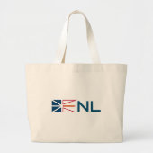 vlag voor Newfoundland en Labrador Grote Tote Bag (Voorkant)