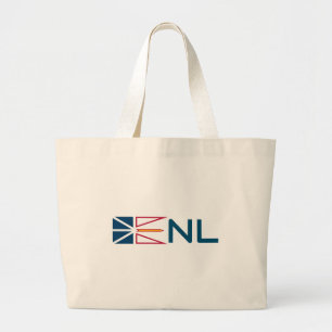 vlag voor Newfoundland en Labrador Grote Tote Bag