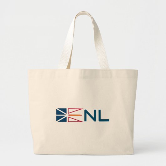 vlag voor Newfoundland en Labrador Grote Tote Bag (Voorkant)