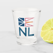 vlag voor Newfoundland en Labrador Shot Glas (Voorkant)