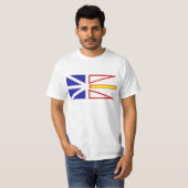 vlag voor Newfoundland en Labrador T-shirt (Voorkant volledig)