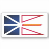 vlag voor Newfoundland en Labrador (verticaal) Sticker (Voorkant)