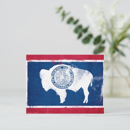 Vlag voor noodtoestand briefkaart (Staand voorkant)