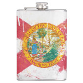 Vlag voor noodvolle Florida Heupfles (Voorkant)