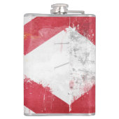 Vlag voor noodvolle Florida Heupfles (Achterkant)