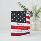 vlag voor patriotdagen 9-11 briefkaart (Staand voorkant)