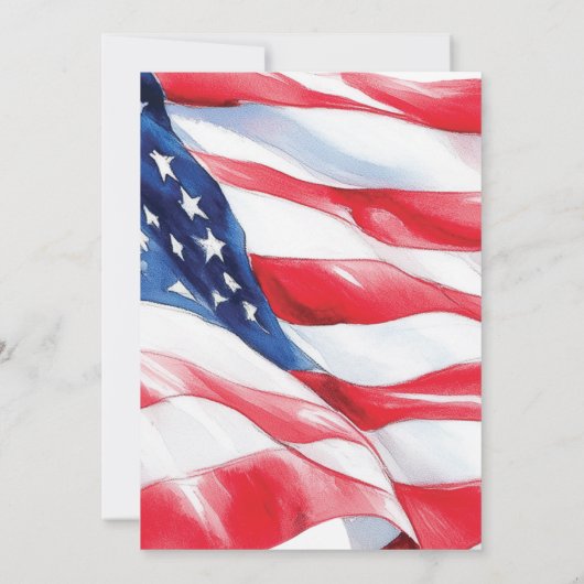 Vlag voor patriottische pensionering van het Ameri Kaart (Achterkant)