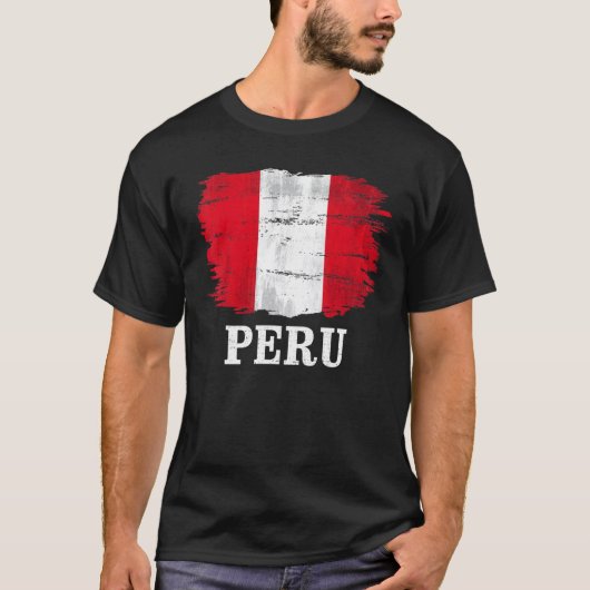 vlag voor Peru T-shirt (Voorkant)