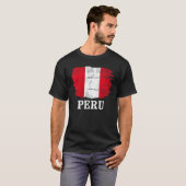 vlag voor Peru T-shirt (Voorkant volledig)