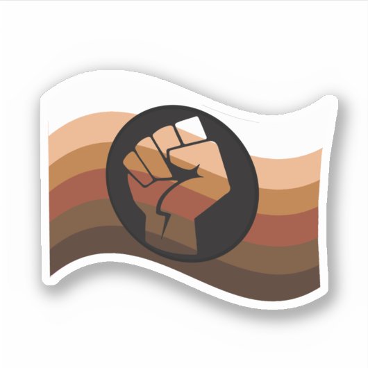 Vlag voor POC-kleuren Sticker (Voorkant)