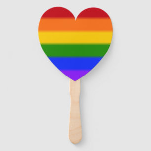 Vlag voor regenboogkap handwaaier