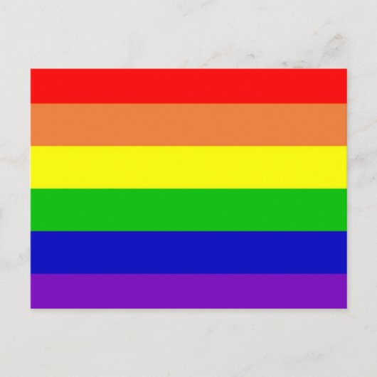 Vlag voor regenboogrechten briefkaart (Voorkant)